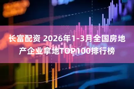 长富配资 2026年1-3月全国房地产企业拿地TOP100排行榜